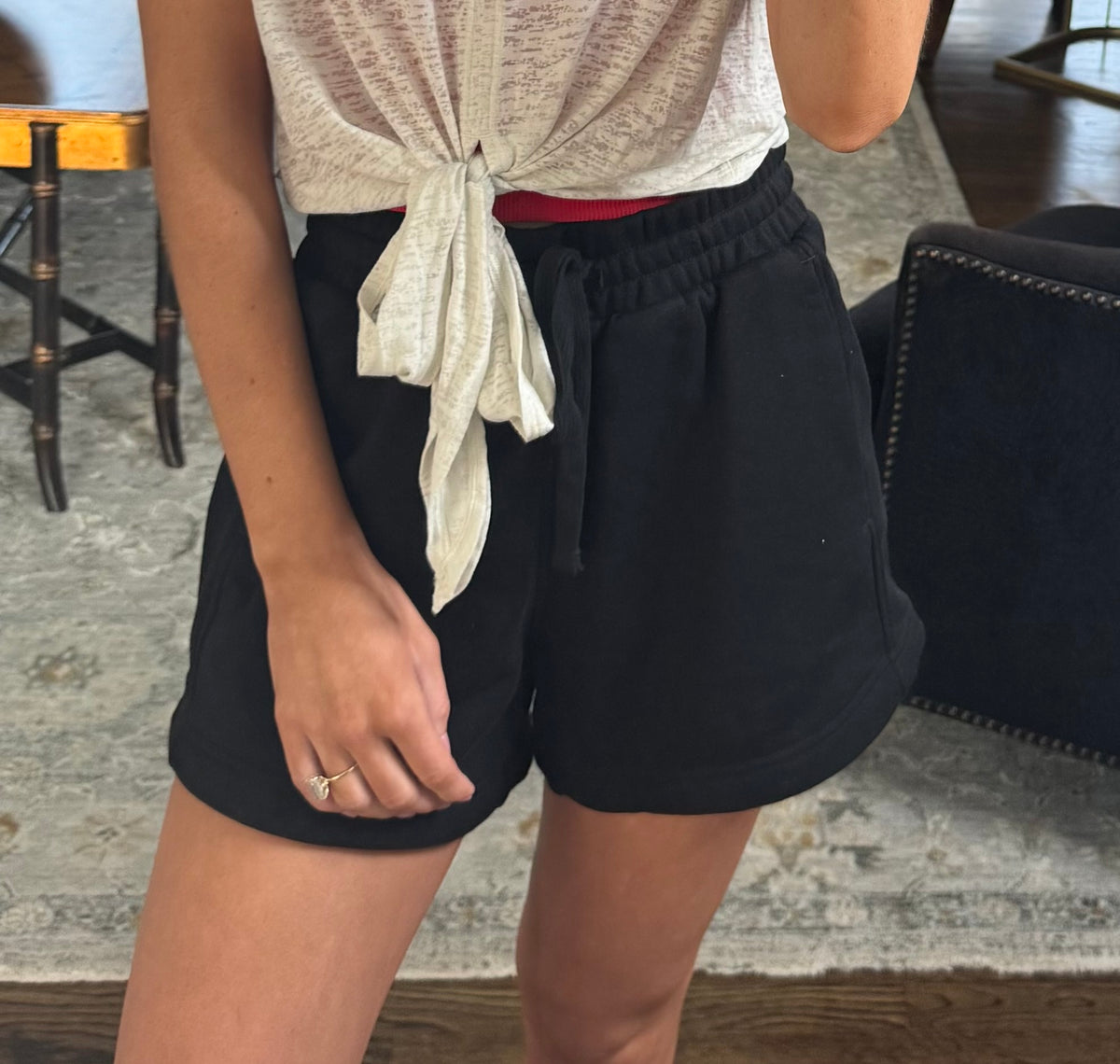 Black Active Sweat Shorts