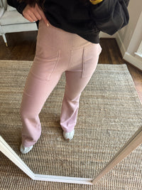 Pink Fleece Lined Pants