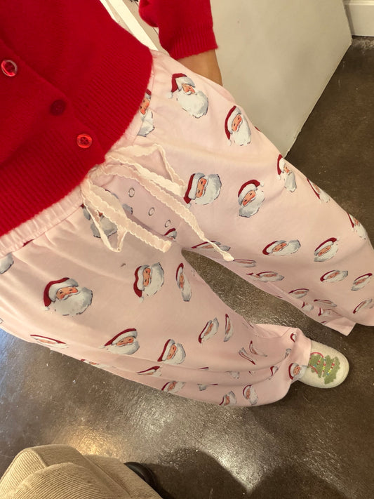 Pink Santa Pj Pants