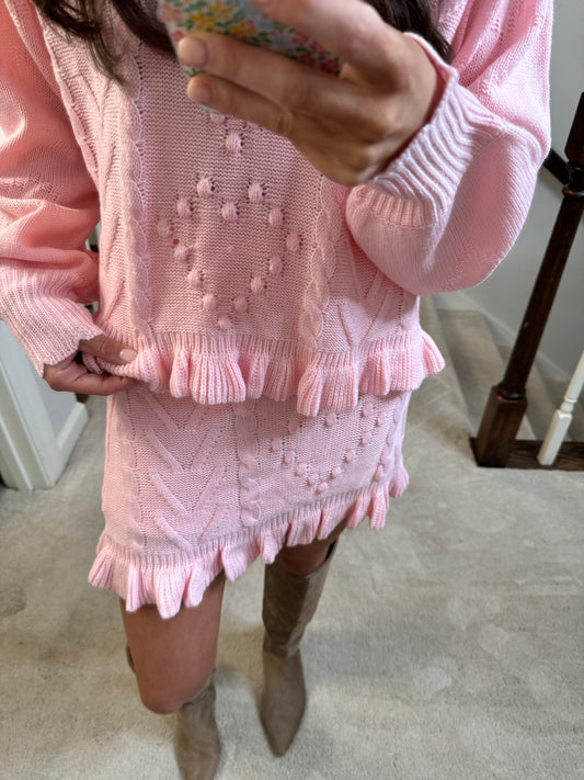 Pink Sweater Set