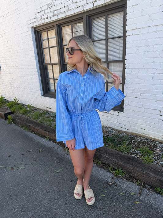 Kendall Striped Romper