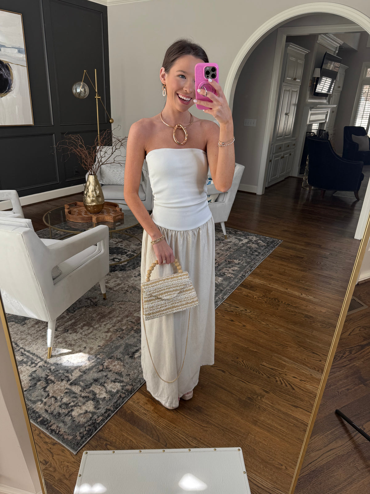 White Linen Keller Dress