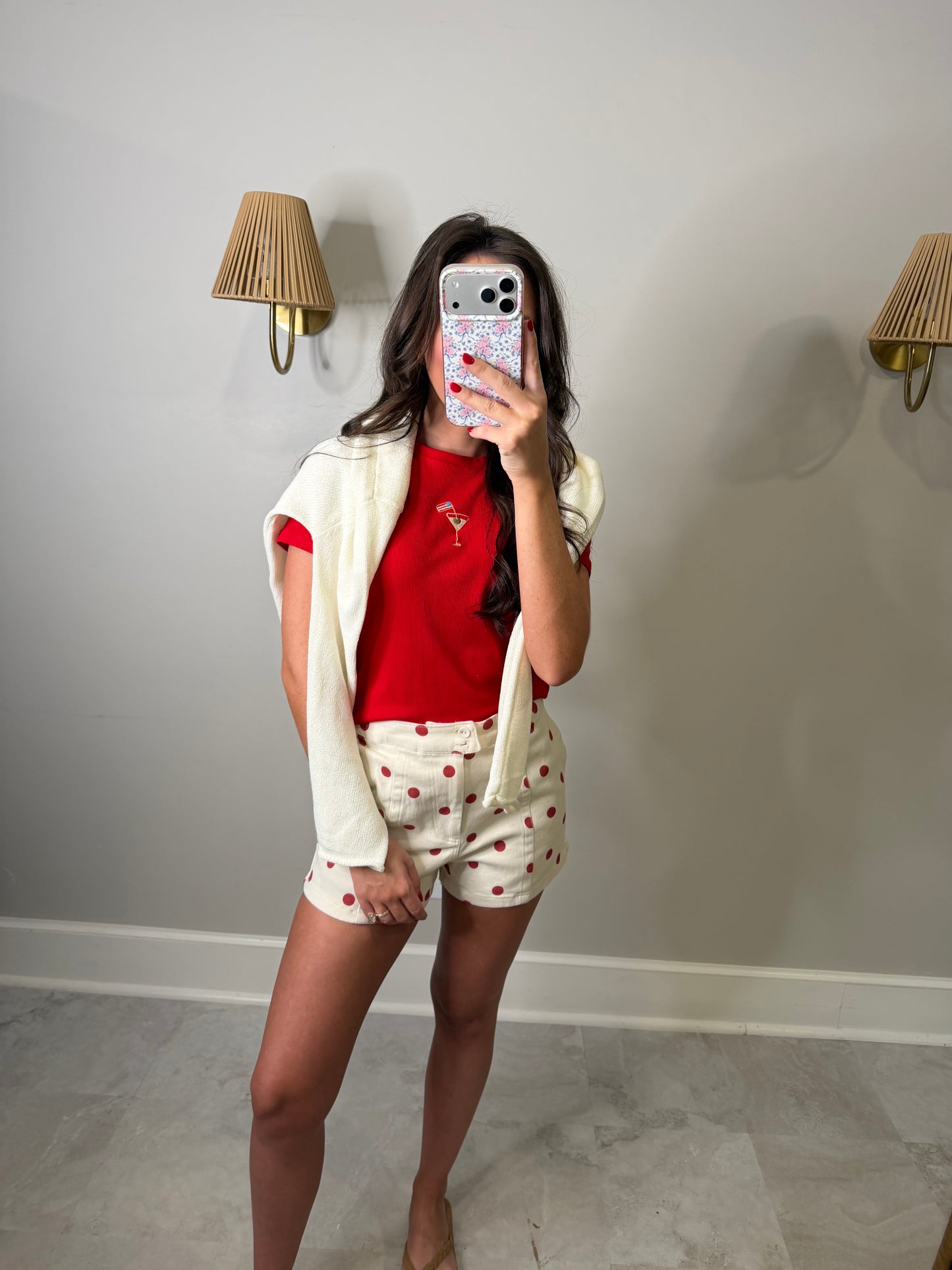 Red Polka Dot Shorts