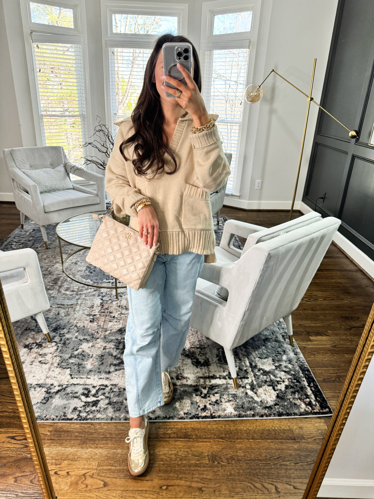 Oatmeal Collar Sweater