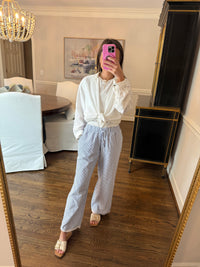 Linen Striped Pants