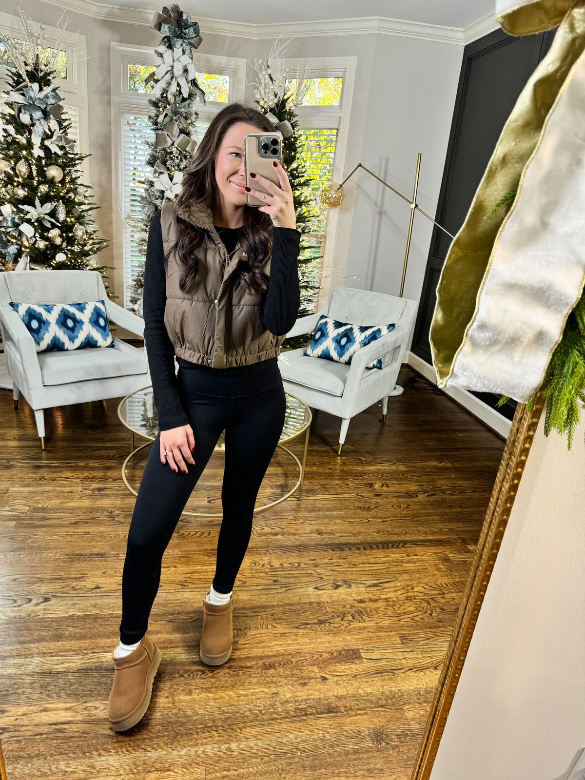 Brown Puffer Vest