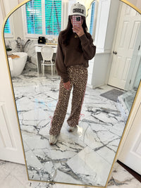 Pink Cheetah Bow Pants