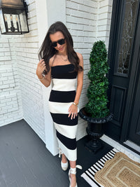 Black & White Sweater Dress