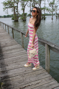 Pink Striped Dress