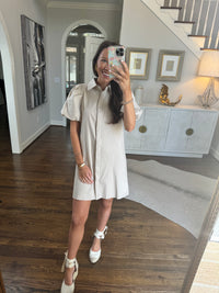 Tan Bubble Dress