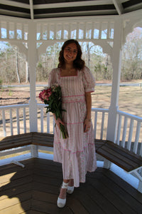 Pink Floral Maxi Easter Dress