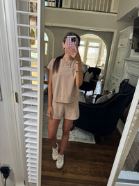 Tan Active Short Set
