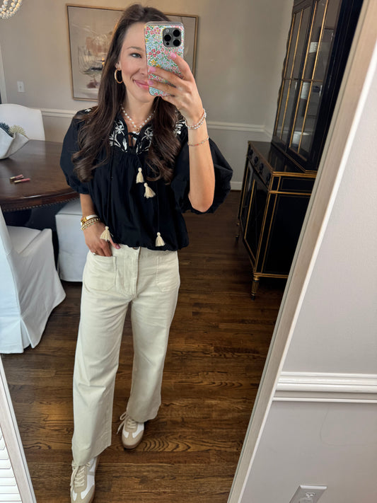 Cream Summer Jeans