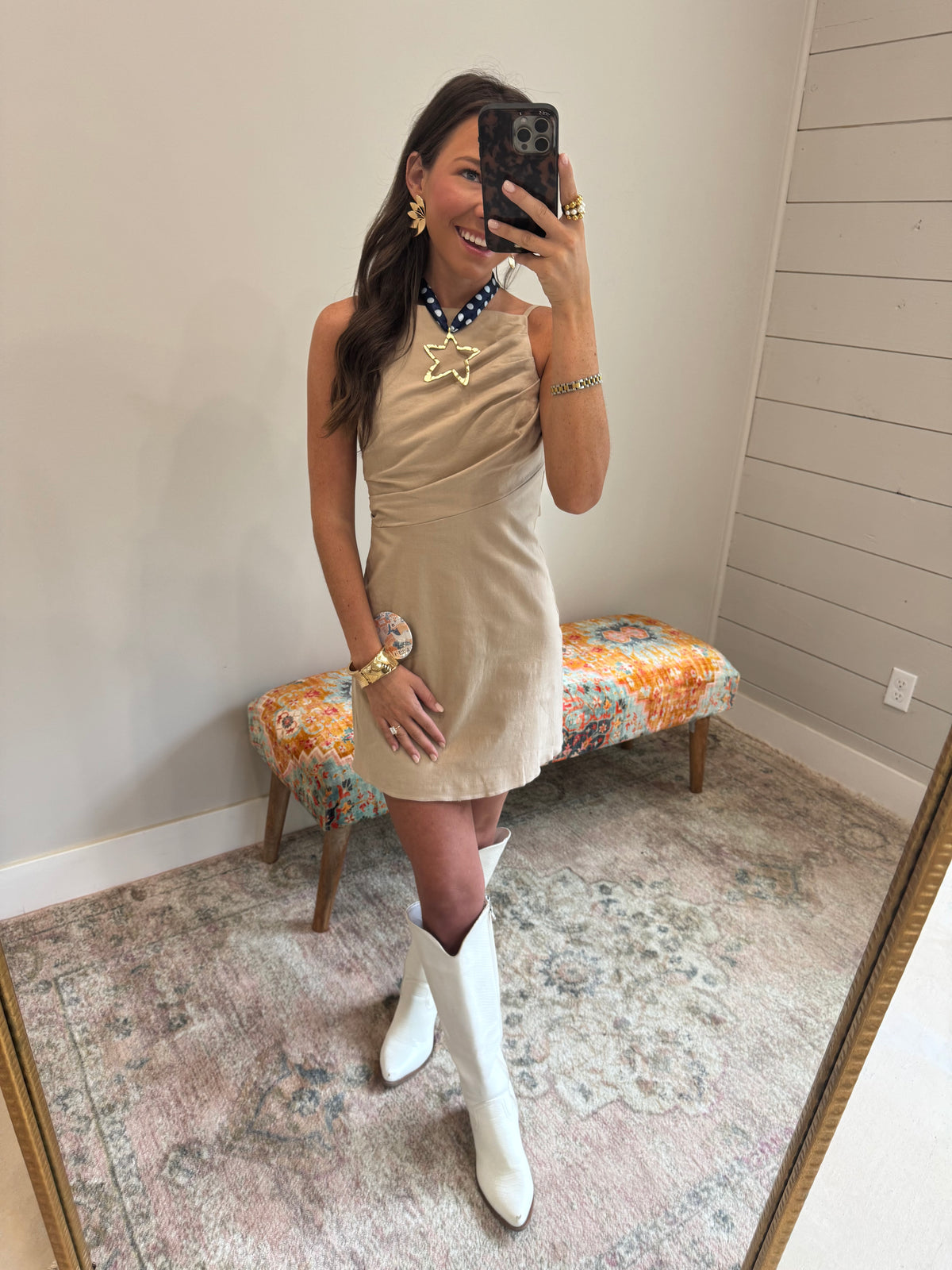 Tan gameday Dress