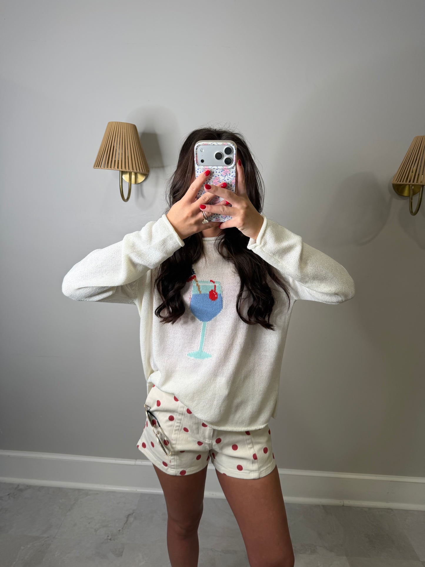 July American Flag Sweater