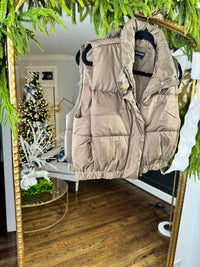 Brown Puffer Vest