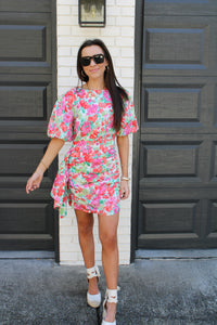 Pink Floral Dress