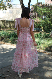 Lacey Floral Tie Dress