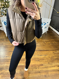 Brown Puffer Vest