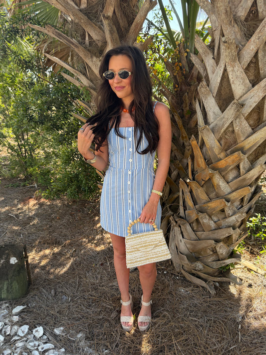 Posie Striped Mini Dress