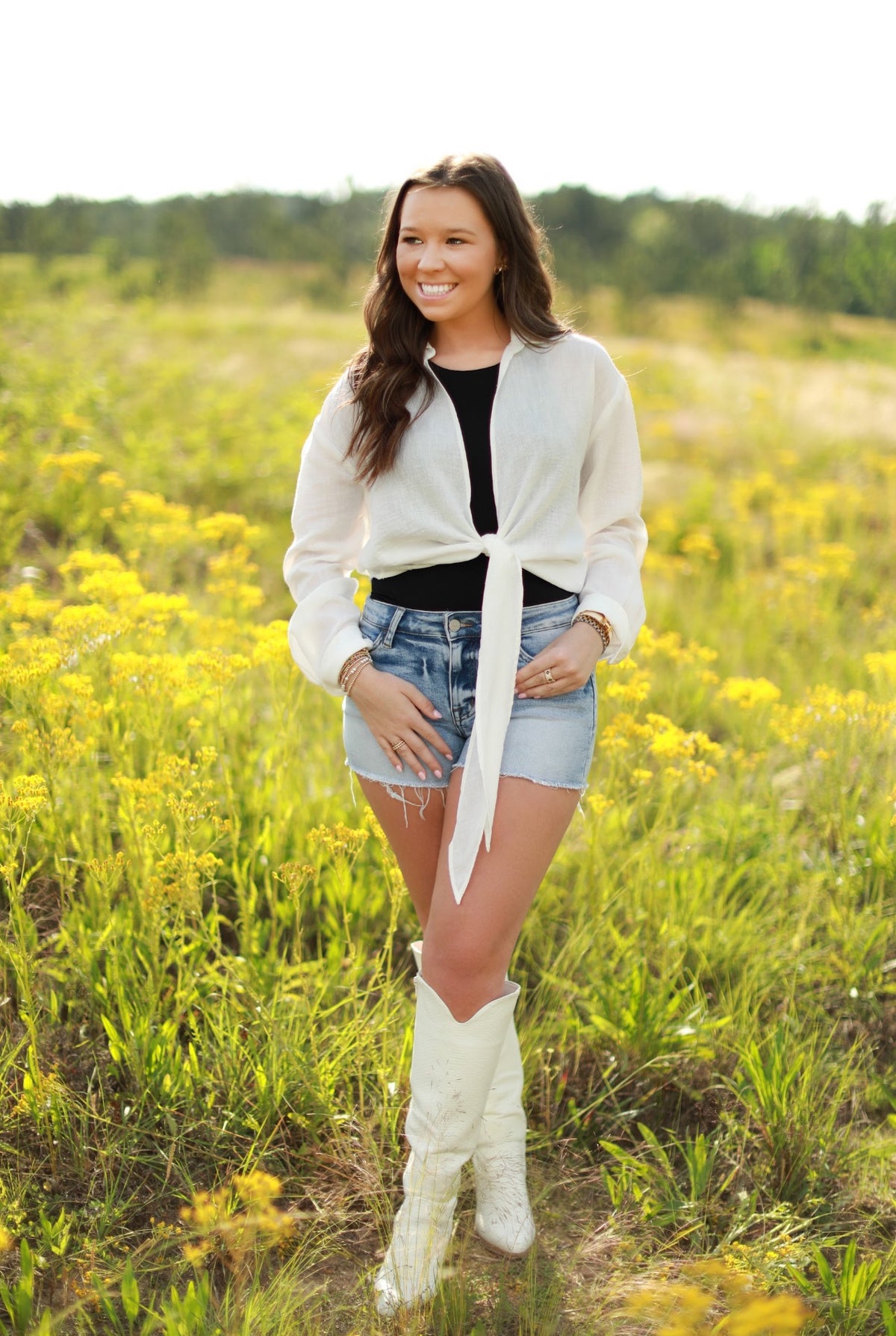 Linen Tie Top