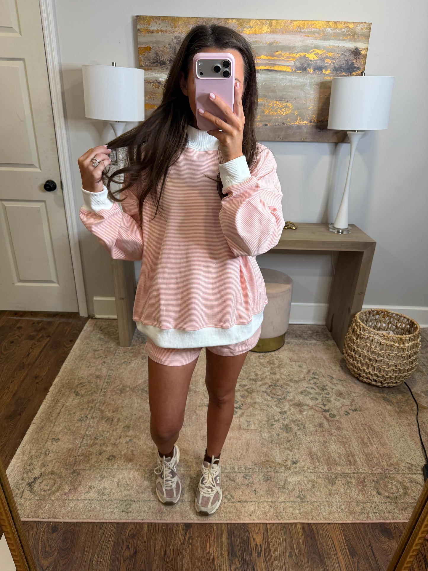 Pink Striped Set
