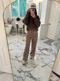 Pink Cheetah Bow Pants
