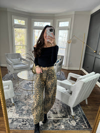 Leopard Barrel Jeans