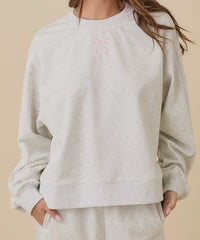 Grey Sweat Bow Set
