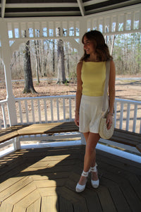 Yellow Ribbed Tank