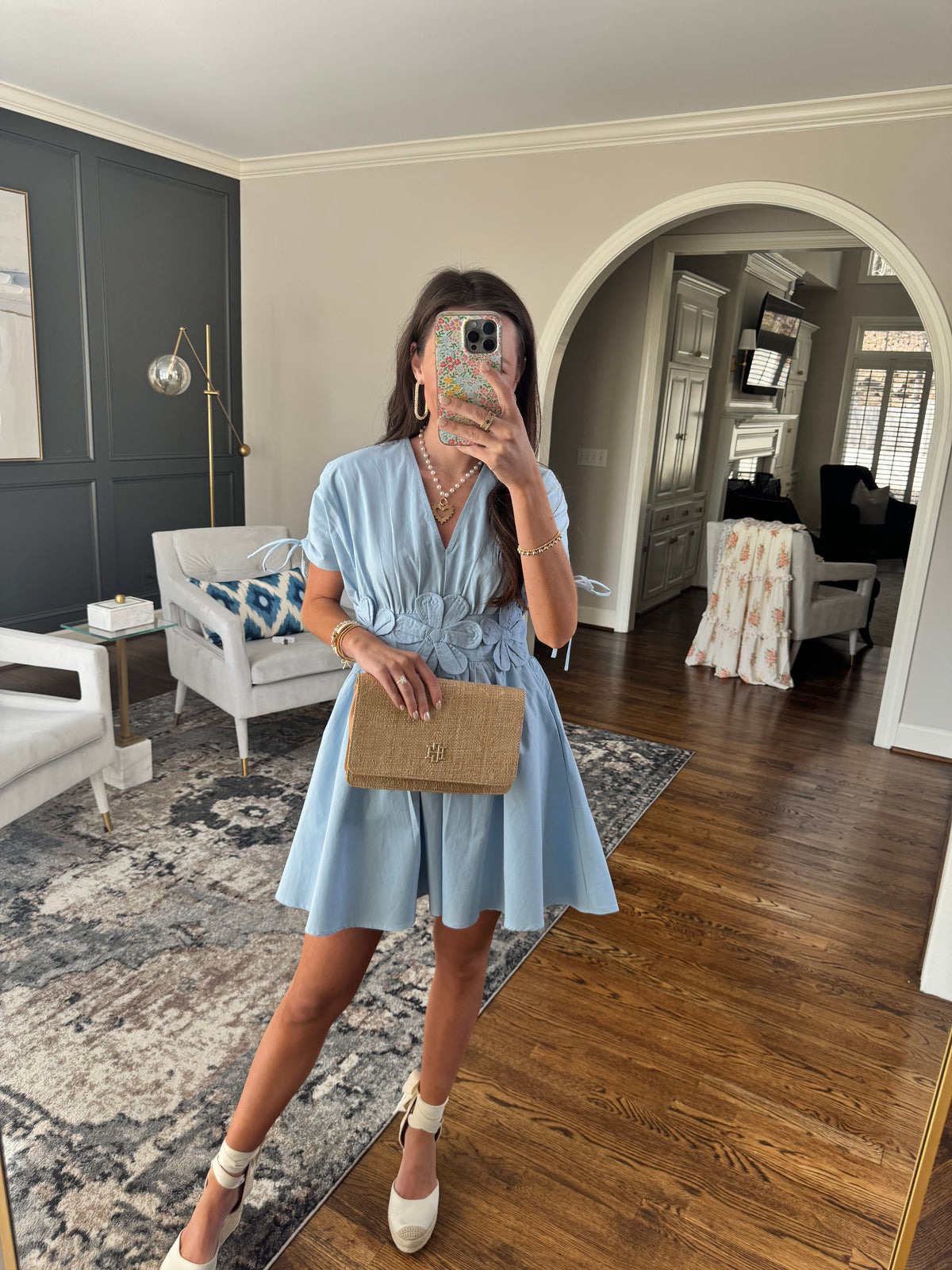 Blue Amie Flower Dress