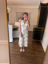 Palm Bow Tie Dress