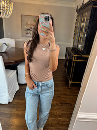 Ribbed Mocha Top