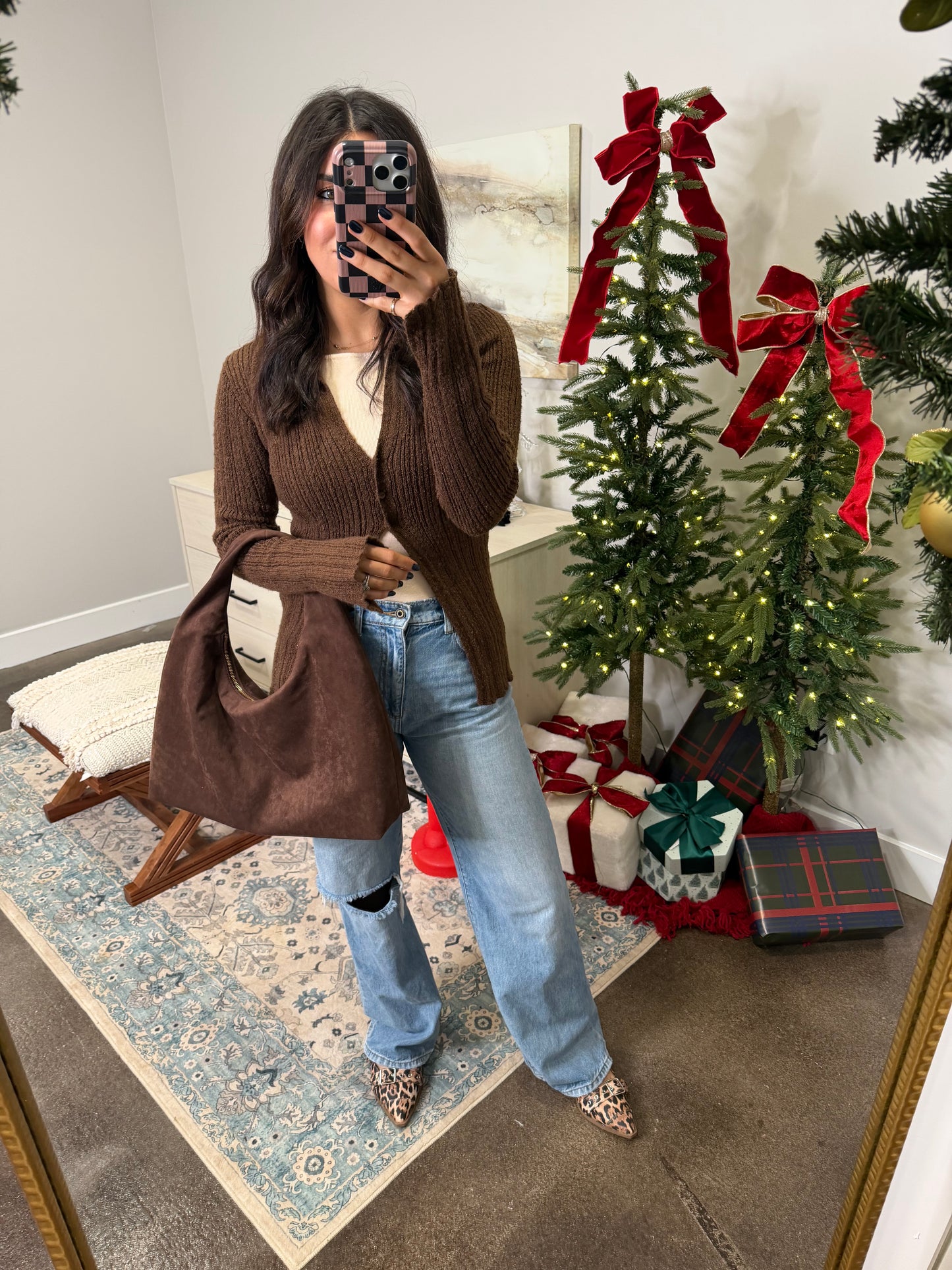Mocha Millie Button Down Top