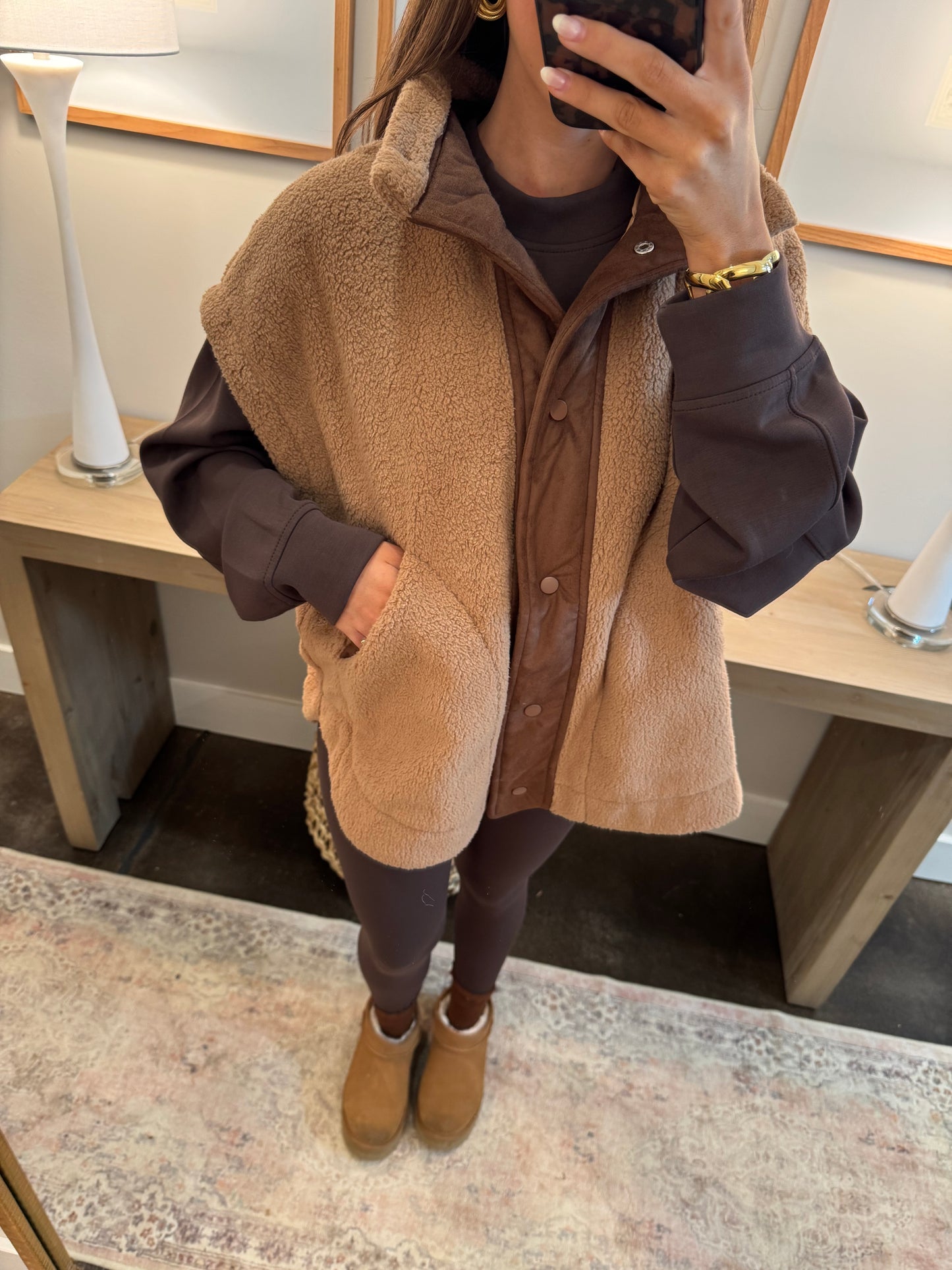 Sherpa Mocha Vest