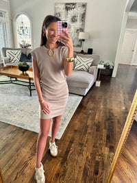 Mocha Ribbed Active Dress