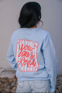 Blue You are Loved Sweatshirt