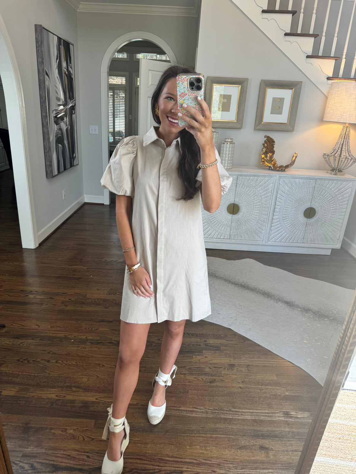 Tan Bubble Dress