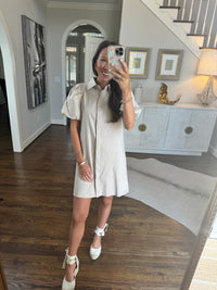 Tan Bubble Dress