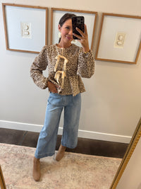 Cheetah Bow Tie Sweater