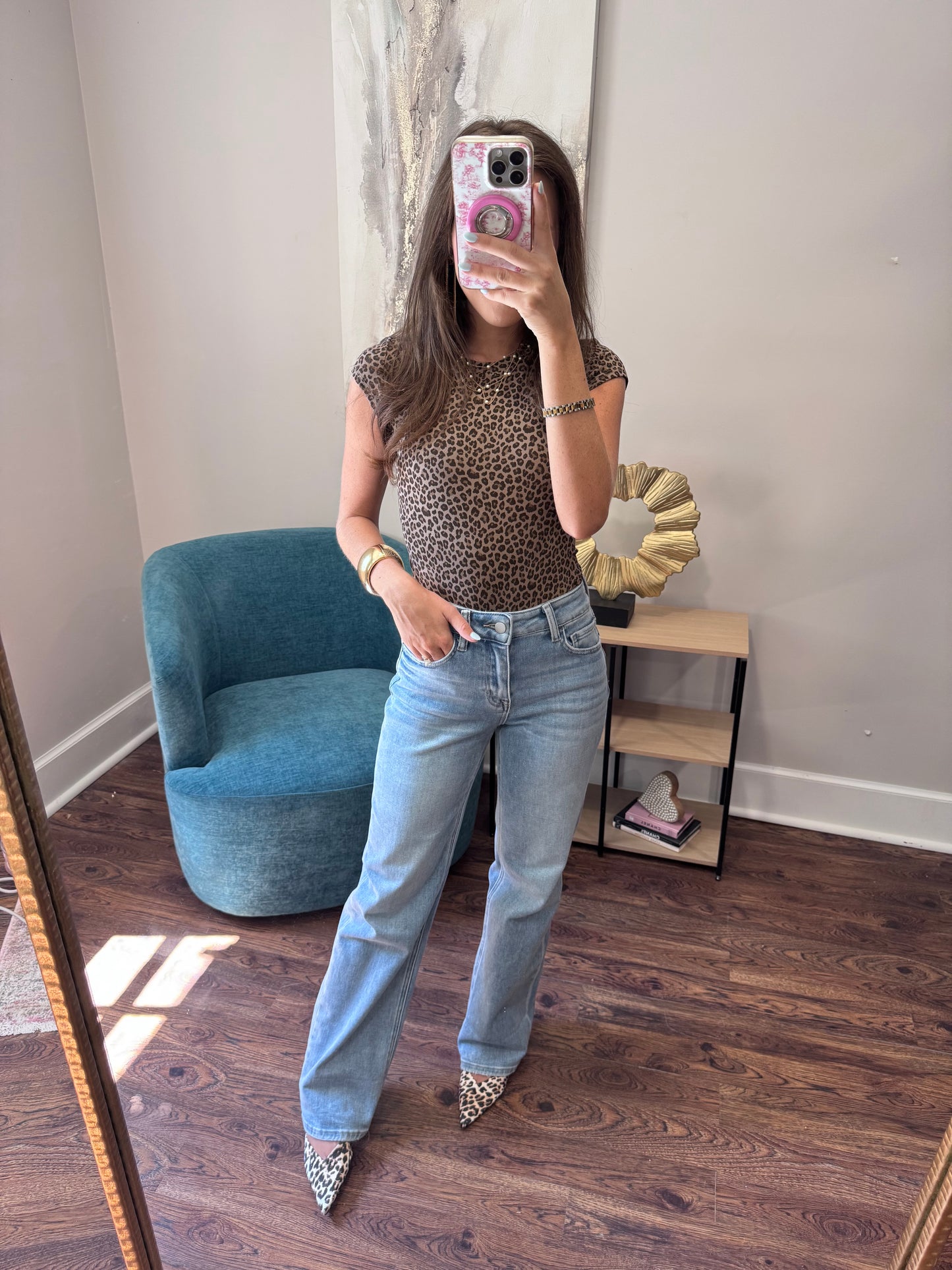 Denim Cuffed Jeans