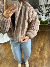 Milena Camel Zip Jacket