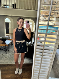 Entro Black & Tan Skort
