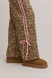 Pink Cheetah Bow Pants