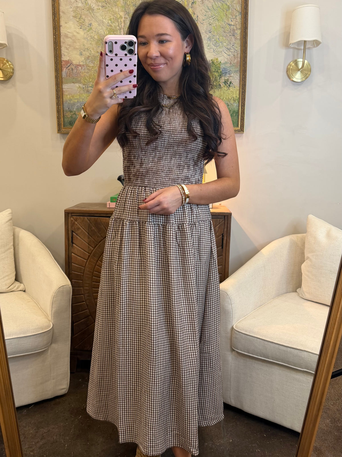 Country Charm Gingham Dress