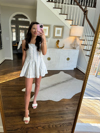 Blue Floral Romper