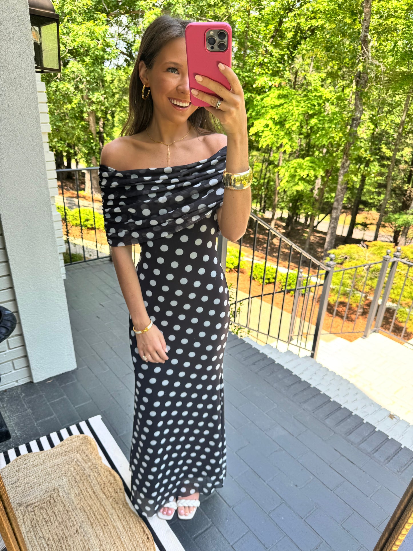 Polka Dot Maxi Dress