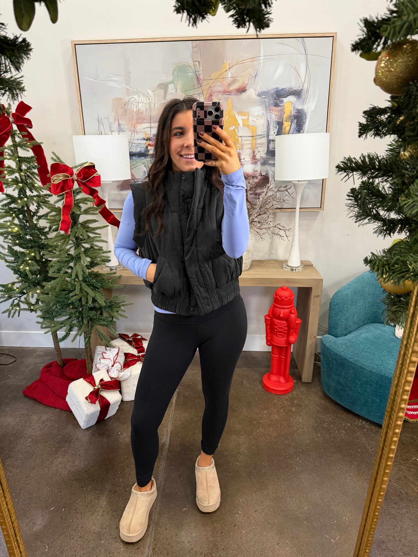 Black Puffer Vest