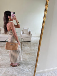 Cream and White Alexa Maxi