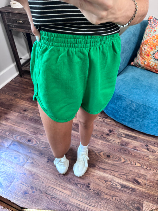 Emerald Green Active Shorts